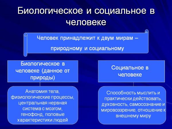 Биологическое и социальное в человеке 1 – Студенты России